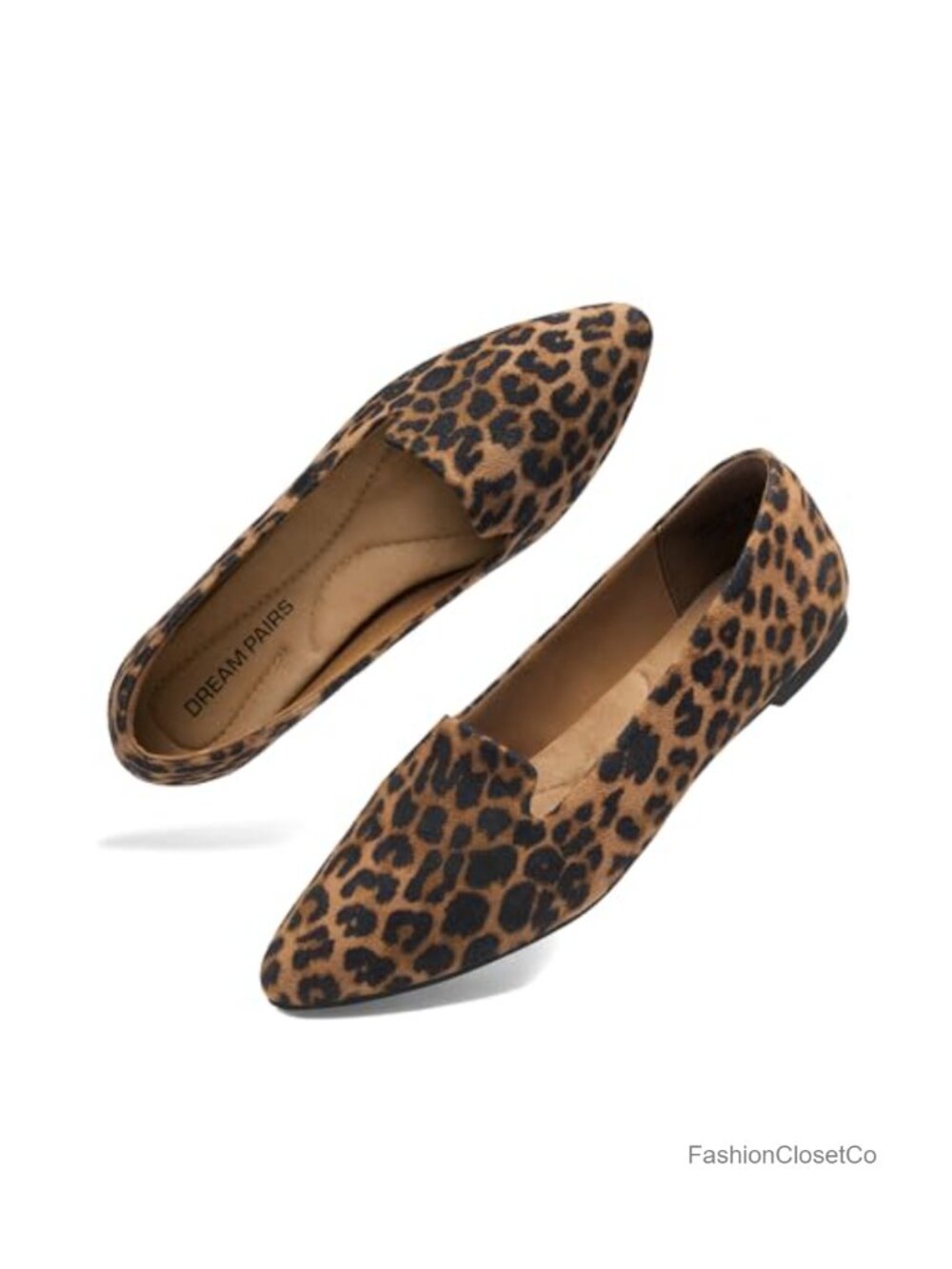 Faux Suede Pointed Toe Slip-On Dress Flats Office Work Shoes
